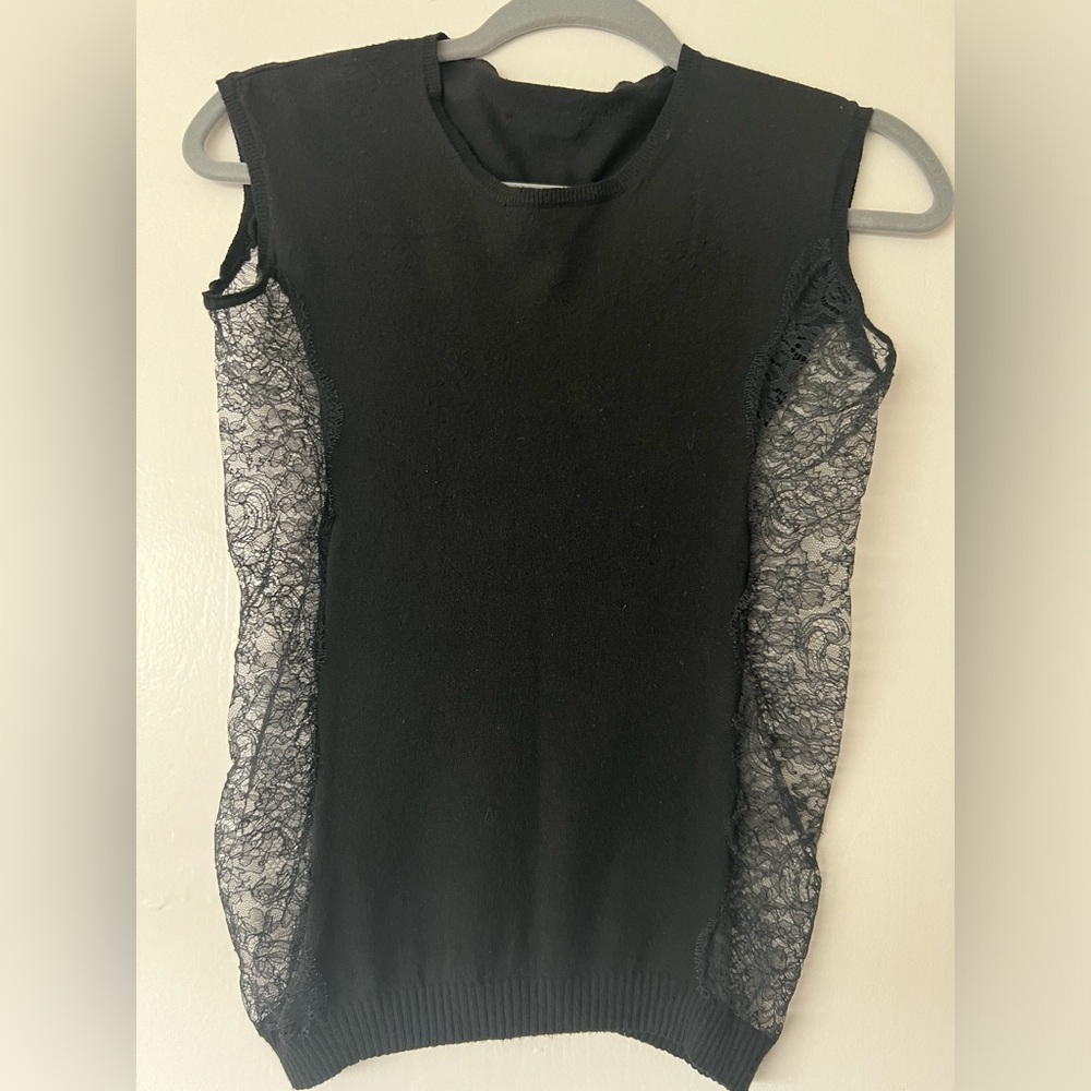 Dolce & Gabbana Black Lace Top - Size IT 46